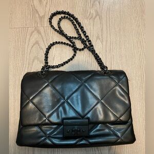 Aldo black quilted purse